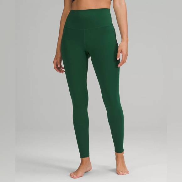 Lululemon Green Leggings | Sz 6 - Picture 1 of 8